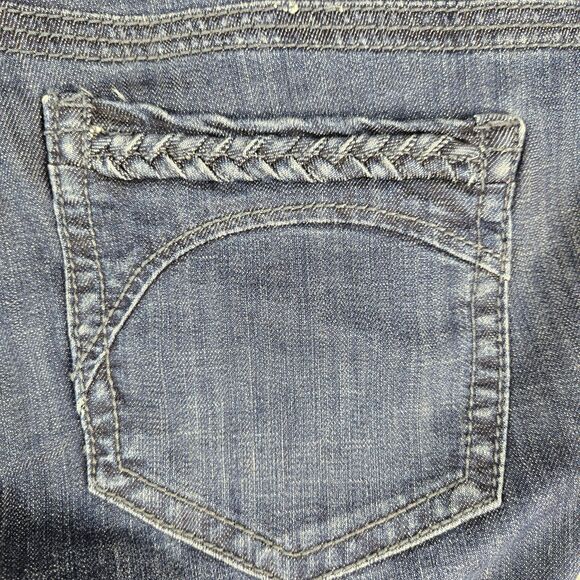 Stetson Hollywood Bootcut Jeans Womens Size 18 Reg Denim Western Cowgirl Biker - Picture 9 of 13